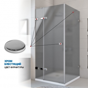 Инфографика 4 TREND SQUARE GK-863 хром блестящий стекло графитовое матовое толщина 8_6