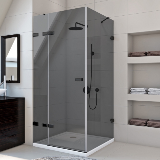 TREND SQUARE GK-863 черный матовый стекло графитовое