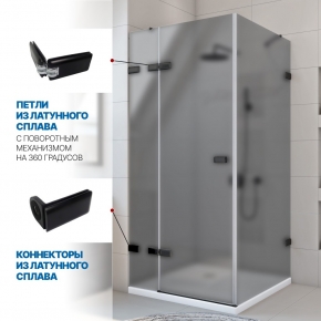 Инфографика 3 TREND SQUARE GK-863 черный матовый стекло графитовое матовое толщина 8_6