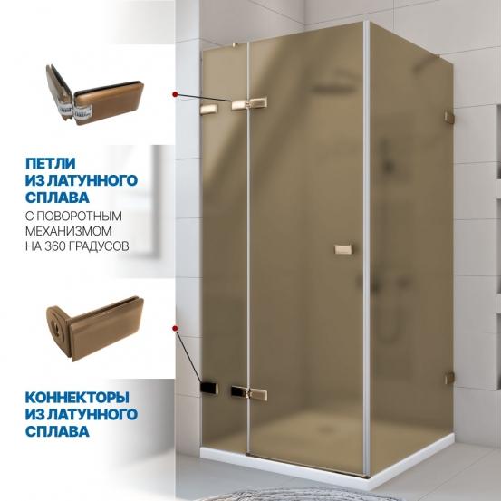 Инфографика 3 TREND SQUARE GK-863 бронзовый стекло бронзовое матовое толщина 8_6