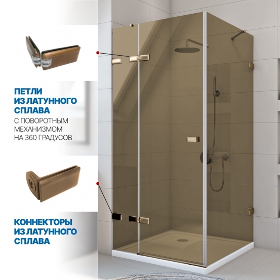 Инфографика 3 TREND SQUARE GK-863 бронзовый стекло бронзовое толщина 8_8