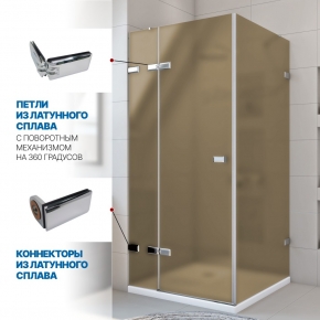 Инфографика 3 TREND SQUARE GK-863 хром блестящий стекло бронзовое матовое толщина 6_6