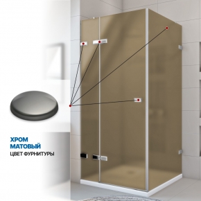 Инфографика 4 TREND SQUARE GK-863 хром матовый стекло бронзовое матовое толщина 6_6