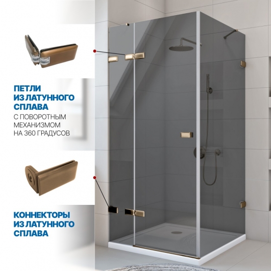 Инфографика 3 TREND SQUARE GK-863 бронзовый стекло графитовое толщина 8_8