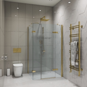 TREND RECTAN GK-864B1P золотой металлик стекло выбеленное
