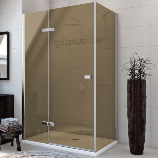 TREND RECTAN GK-863P хром матовый стекло бронзовое