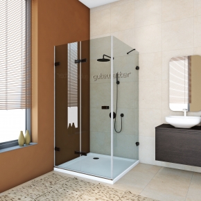 TREND SQUARE GK-863A черный матовый стекло бесцветное