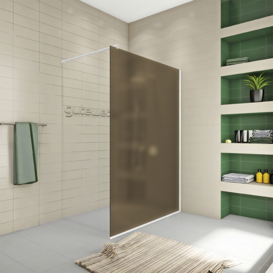 WALK-IN P008STB белый матовый стекло бронзовое матовое