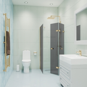 TREND SQUARE GK-863AP золотой металлик стекло графитовое матовое