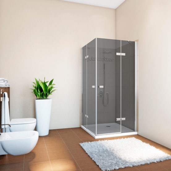 TREND SQUARE GK-864P хром матовый стекло графитовое