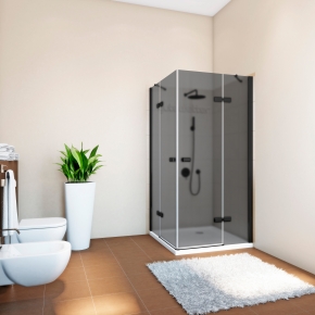 TREND SQUARE GK-864P черный матовый стекло графитовое матовое