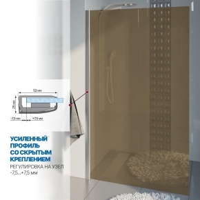 Инфографика 3 LUX DOOR GK-601N хром матовый стекло бронзовое