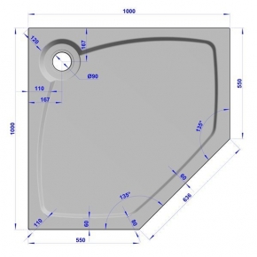 GW Deluxe 100x100x16 P-White #8