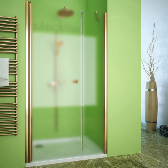 LUX DOOR GK-602B золотой металлик стекло матовое