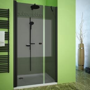 LUX DOOR GK-602B черный матовый стекло графитовое