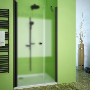 LUX DOOR GK-602B черный матовый стекло матовое