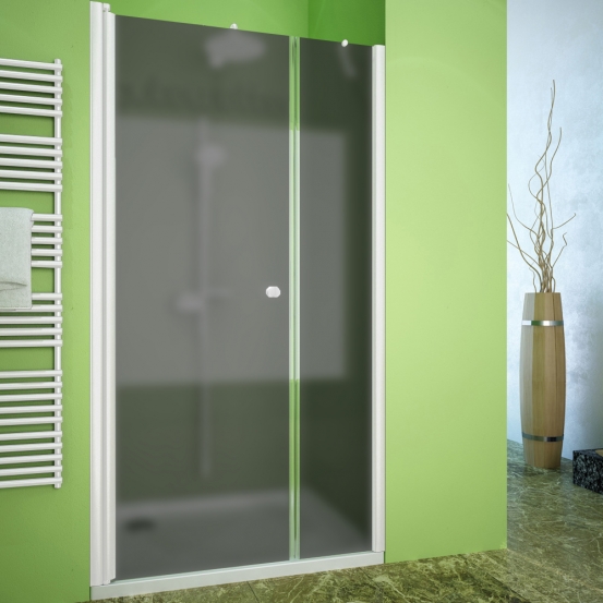 LUX DOOR GK-602B белый матовый стекло графитовое матовое