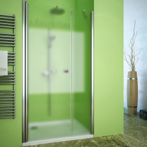 LUX DOOR GK-602B хром блестящий стекло матовое