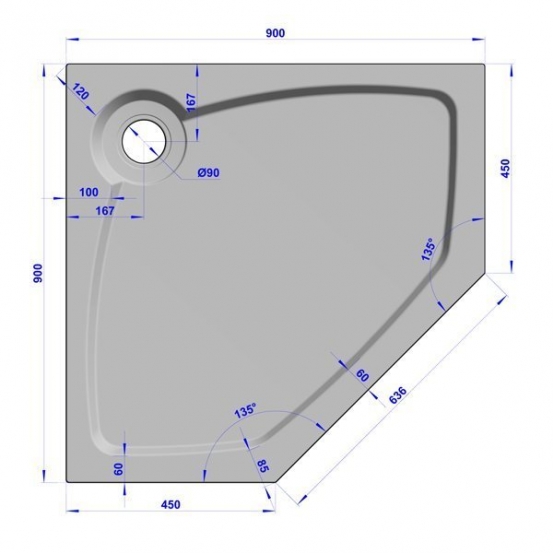 GW Deluxe 90x90x2 P-Sand #6