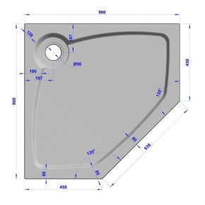 GW Deluxe 90x90x2 P-Sand #6