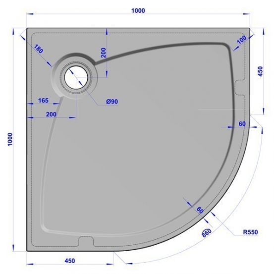 GW Deluxe 100x100x4 R-Sand #6