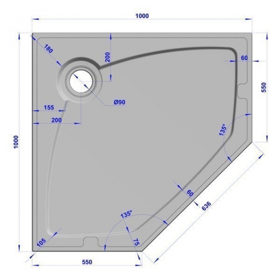 GW Deluxe 100x100x4 P-Sand #6