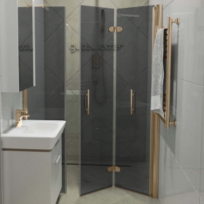 LUX DOOR GK-103C-CH02 бронзовый стекло графитовое правое открывание двери