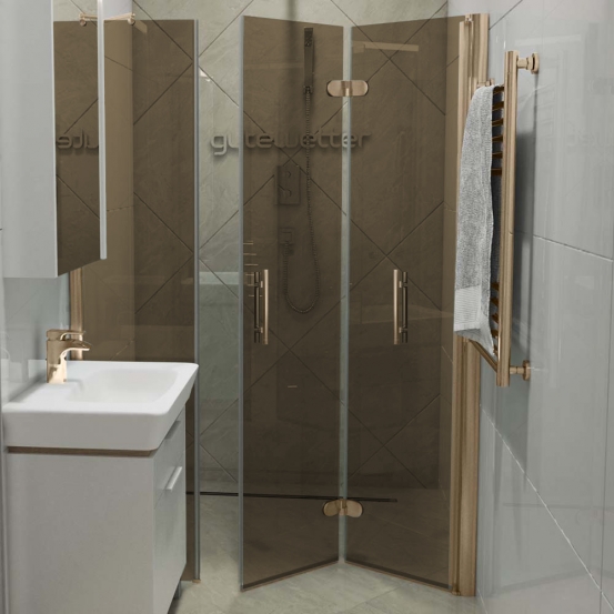 LUX DOOR GK-103C-CH02 бронзовый стекло бронзовое правое открывание двери