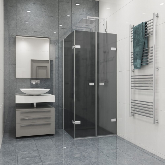 TREND RECTAN GK-863KP хром матовый стекло графитовое матовое