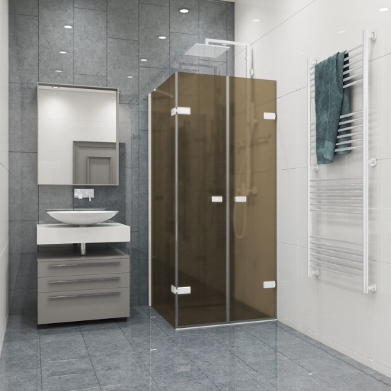 TREND RECTAN GK-863KP белый матовый стекло бронзовое матовое
