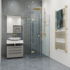 TREND RECTAN GK-863KP золотой металлик стекло бесцветное