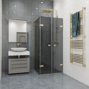 TREND RECTAN GK-863KP золотой металлик стекло графитовое