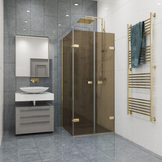 TREND RECTAN GK-863KP золотой металлик стекло бронзовое матовое
