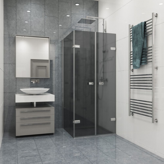 TREND RECTAN GK-863KP хром блестящий стекло графитовое матовое