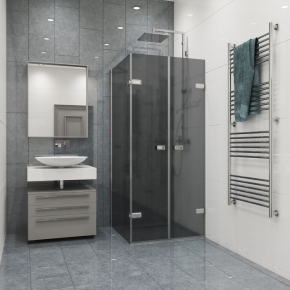 TREND RECTAN GK-863KP хром блестящий стекло графитовое матовое
