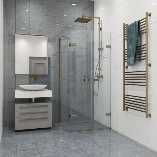 TREND RECTAN GK-863KP бронзовый стекло выбеленное