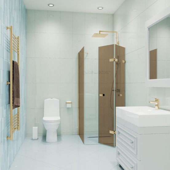TREND RECTAN GK-863AP золотой металлик стекло бронзовое