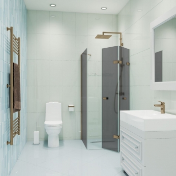 TREND RECTAN GK-863AP бронзовый стекло графитовое матовое