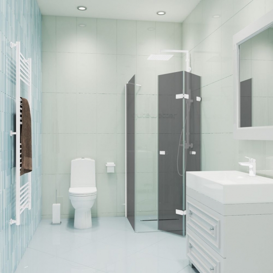 TREND RECTAN GK-863AP белый матовый стекло графитовое