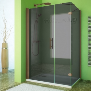 LUX SQUARE GK-103A-CH02 бронзовый стекло графитовое левое открывание двери