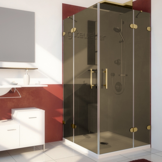 LUX RECTAN GK-004-CH02 золотой гальванический стекло бронзовое
