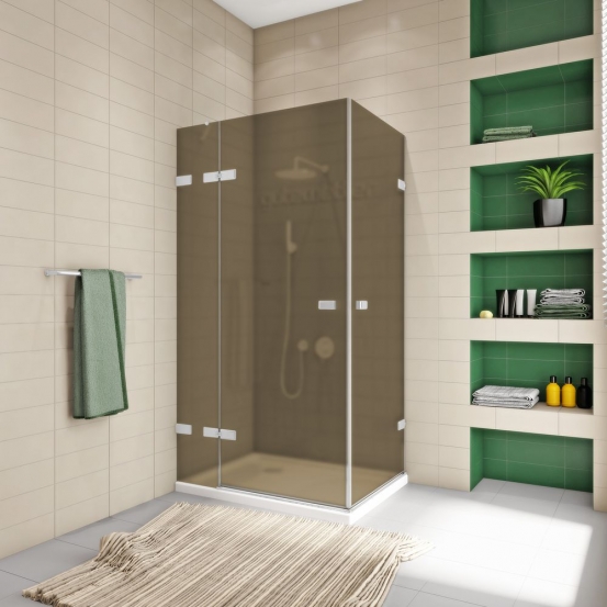 TREND RECTAN GK-863B белый матовый стекло бронзовое матовое