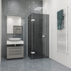 TREND RECTAN GK-863LP белый матовый стекло графитовое матовое