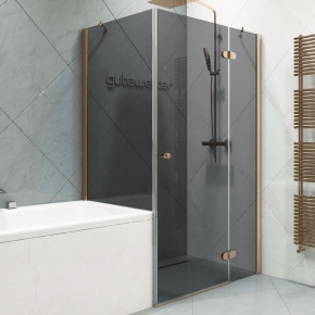 LUX RECTAN GK-003VPP999 бронзовый стекло графитовое правое открывание двери