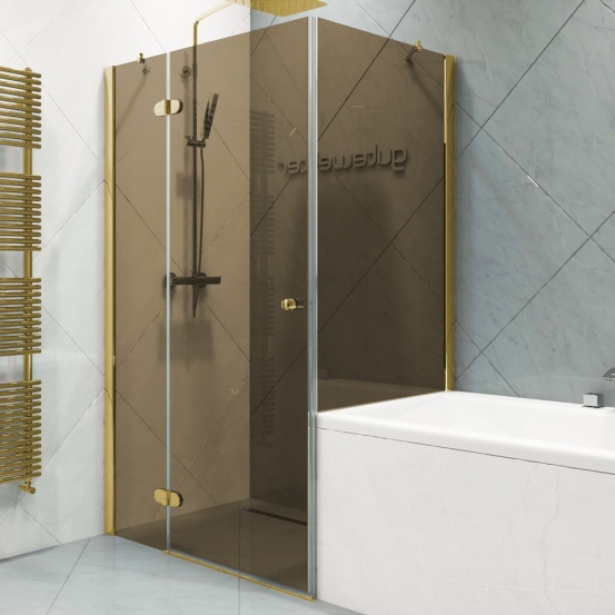 LUX RECTAN GK-003VPP999 золотой металлик стекло бронзовое левое открывание двери