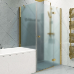LUX RECTAN GK-003VPP999 золотой металлик стекло матовое правое открывание двери
