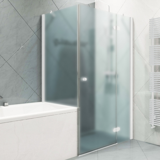LUX RECTAN GK-003VPP999 белый матовый стекло матовое правое открывание двери