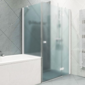 LUX RECTAN GK-003VPP999 белый матовый стекло матовое правое открывание двери