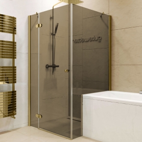 LUX RECTAN GK-003V1PP золотой гальванический стекло бронзовое левое открывание двери