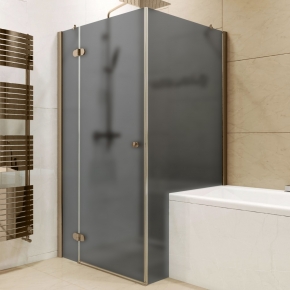 LUX RECTAN GK-003V1PP бронзовый стекло графитовое матовое левое открывание двери